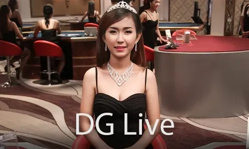 Live dealer dealing cards at a casino table